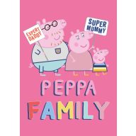 Peppa Pig Family Pink fleece blanket 100x140cm
