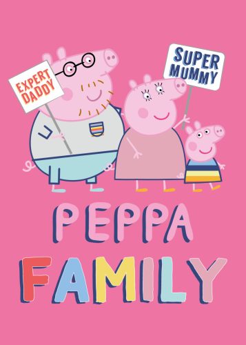 Peppa Pig Family Pink polar blanket 100x140cm