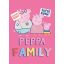 Peppa Pig Family Pink fleece blanket 100x140cm