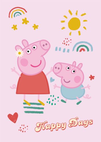 Peppa Pig Happy Days polar blanket 100x140cm