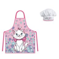 Disney Marie Flower Garden Cat Kids Apron 2-Piece Set