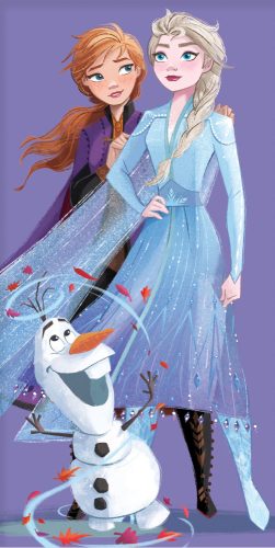 Disney Frozen Purple bath towel, beach towel 70x140 cm