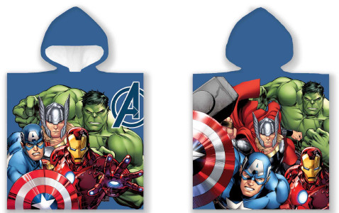 Avengers beach towel poncho 50x100cm