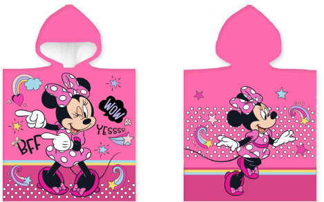 Disney Minnie BFF beach towel poncho 50x100 cm