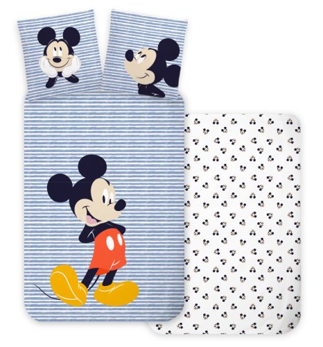 Disney Mickey Strip Kids Bed Linen 100×140 cm, 40×45 cm