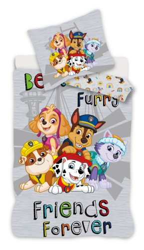 Paw Patrol Grey Bed Linen 140×200cm, 70×90 cm microfibre