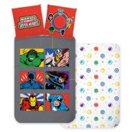   Avengers Symbols children's bedding set 100x135 cm, 40x60 cm