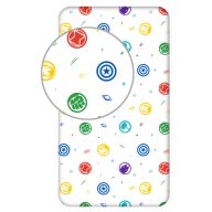 Avengers Symbols fitted sheet 90x200 cm