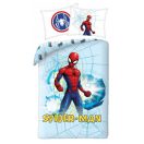 Spiderman Light Blue bedding cover 140x200cm, 70x90 cm