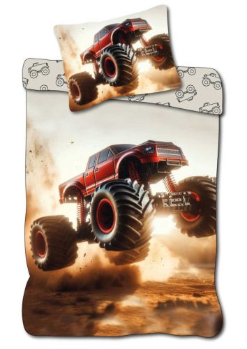 Vehicle Rally Monster Truck bed linen 140×200cm, 70×90 cm