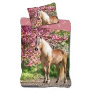   Horses Cherry Blossom children's bedding set 100×135cm, 40×60cm