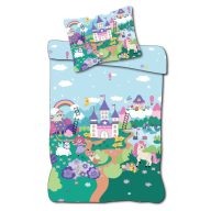 Unicorn Fairyland kids bedding set 100×135cm, 40×60cm
