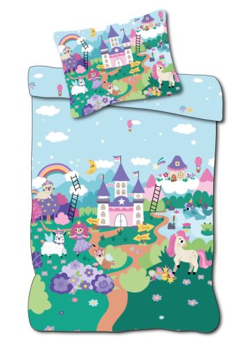 Unicorn Fairyland kids bedding set 100×135cm, 40×60cm