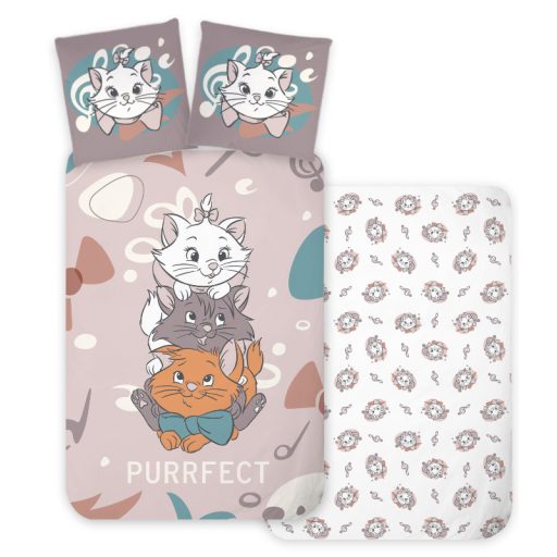 Disney Marie Purrfect children's, kindergarten duvet cover 100×135 cm, 40×60 cm