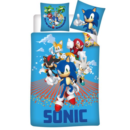 Sonic the Hedgehog Always Running Children's bedding 100×135 cm, 40×60 cm