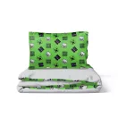 Minecraft Build and Explore bedding cover 140x200cm, 70x90 cm