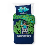 Minecraft Game Over Creepers bedding set 140x200cm, 70x90 cm