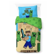 Minecraft Sand Castles bedding set 140x200cm, 70x90 cm