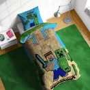 Minecraft Sand Castles bedding set 140x200cm, 70x90 cm
