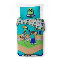 Minecraft The Fight Is On bedding set 140x200cm, 70x90 cm