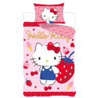   Hello Kitty Strawberry children's nursery bedding set 100x135 cm, 40x60 cm