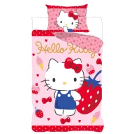 Hello Kitty Strawberry bed linen set 140×200cm, 70×90 cm