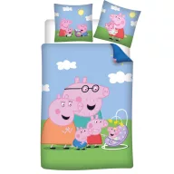   Peppa Pig New Member children's, kindergarten bedding set 100×135cm, 40×60 cm