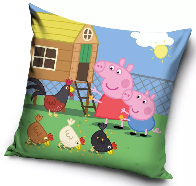 Housse De Coussin Peppa Pig 40x40 Cm - Décoration Chambre Enfant Garçon Fille