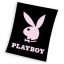 Playboy Black coral fleece polar blanket 150x200cm