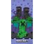 Minecraft Purple bath towel, beach towel 70x140cm