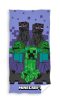 Minecraft Purple Bath Towel, Beach towel 70x140 cm