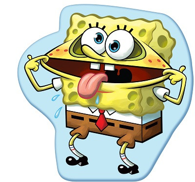 SpongeBob Crazy decorative pillow 40x40 cm