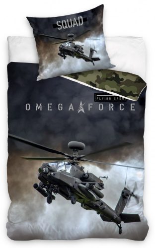 Helicopter Bed Linen Apache 140x200 cm, 70x90 cm