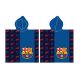 FC Barcelona Blue beach towel poncho 60x120 cm