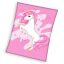 Unicorn Pink Heart fleece blanket 150x200cm