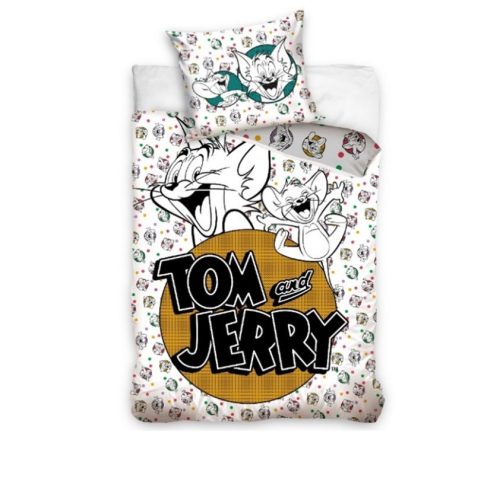 Tom and Jerry White Bed linen 140×200 cm, 70x90 cm