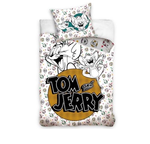 Tom and Jerry White Bed linen 140×200 cm, 70x90 cm