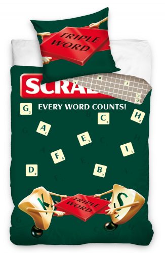 Scrabble Bed Linen 140×200cm, 70×90 cm