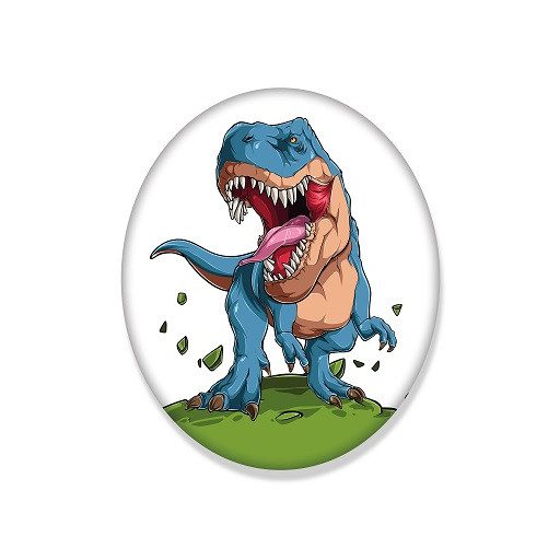 Dinosaur Attack-shaped decorative pillow, 35 cm