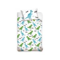   Dinosaur Roar children's bed linen set 90x120 cm, 40×60 cm