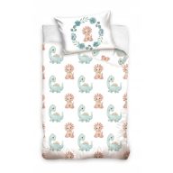   Dinosaur Pastel children's duvet cover 100×135 cm, 40×60 cm