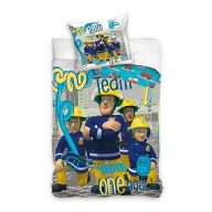Fireman Sam Team Goal Bedding Set 140x200cm, 70x90 cm