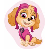   Paw Patrol Skye shape cushion, decorative pillow 40x32 cm Velour