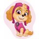 Paw Patrol Skye shape cushion, decorative pillow 40x32 cm Velour