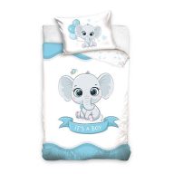   Elephant It's a Boy children's bedding set 90x120 cm, 40x60 cm