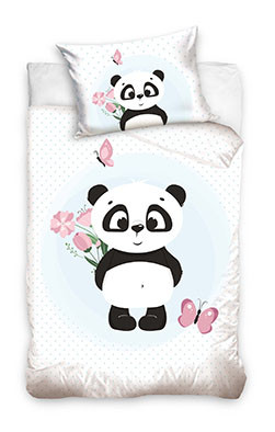 Panda Kids Bedlinen 100x135 cm, 40x60 cm