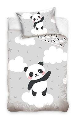 Panda Cloud Kids Bedlinen 100x135 cm, 40x60 cm