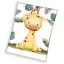 Giraffe Necky coral fleece blanket 110x140cm