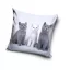 Cat Trio decorative pillow cover 40x40 cm Velvet