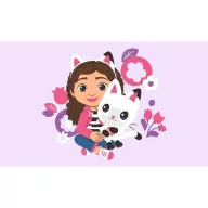   Gabby's Dollhouse Flowers hand towel, face towel, towel 30x50 cm